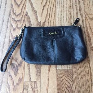 Coach leather wristlet